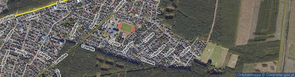 Zdjęcie satelitarne Cynowa ul.